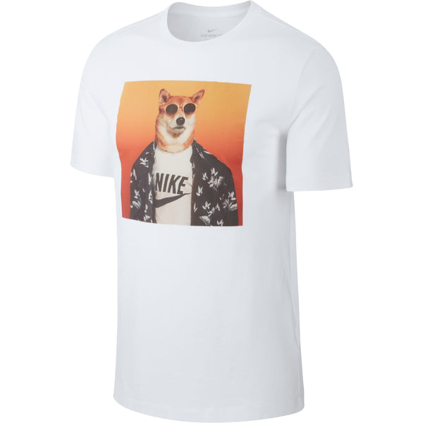 Nike "the Most Stylish Dog in The World" Men's T-Shirt White