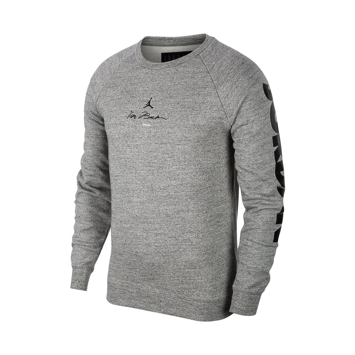 Jordan Men's Legacy AJ11 Fleece Crew Sweatshirt Carbon Heather