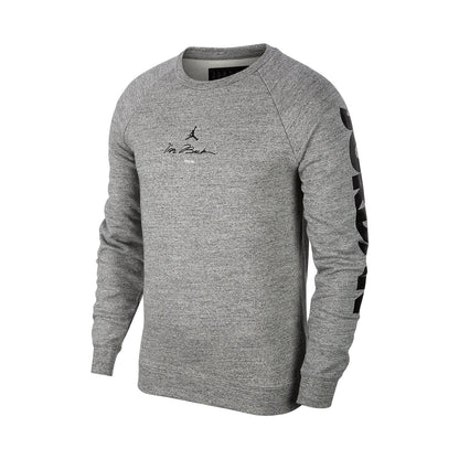 Jordan Men's Legacy AJ11 Fleece Crew Sweatshirt Carbon Heather