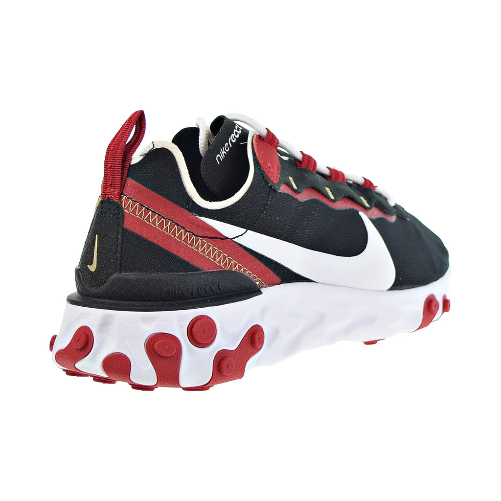 Nike react element 55 black white gym red Clearance