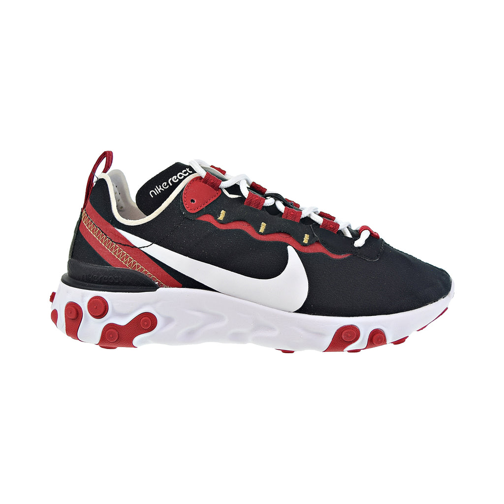 Nike React Element 55 Women's Shoes Black-White-Gym Red