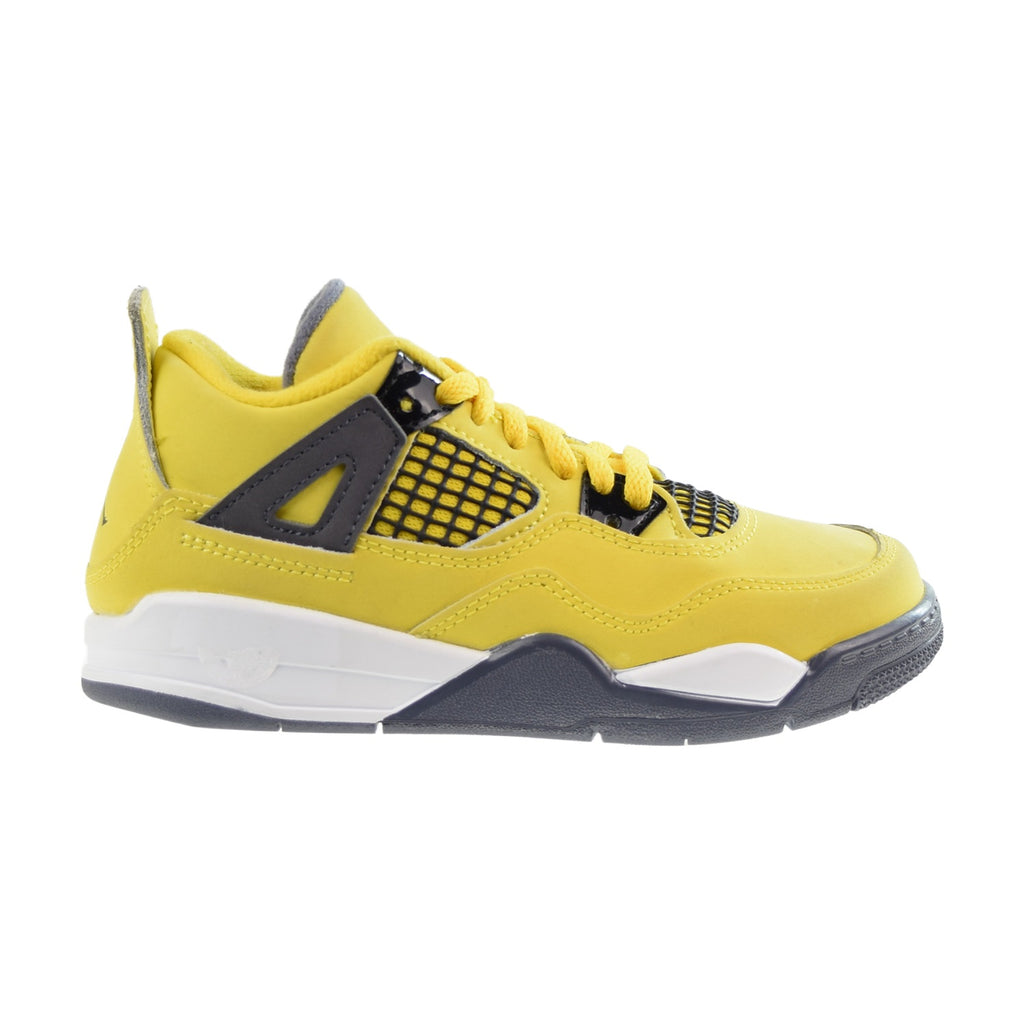 Jordan 4 Retro (PS) "Lightning" Little Kids' Shoes Tour Yellow-White-Blue
