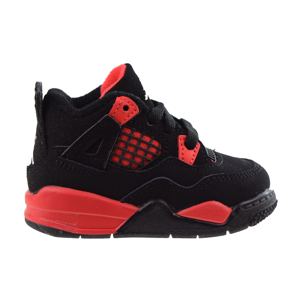 Jordan 4 Retro (TD) Toddler Shoes Black-Red Thunder