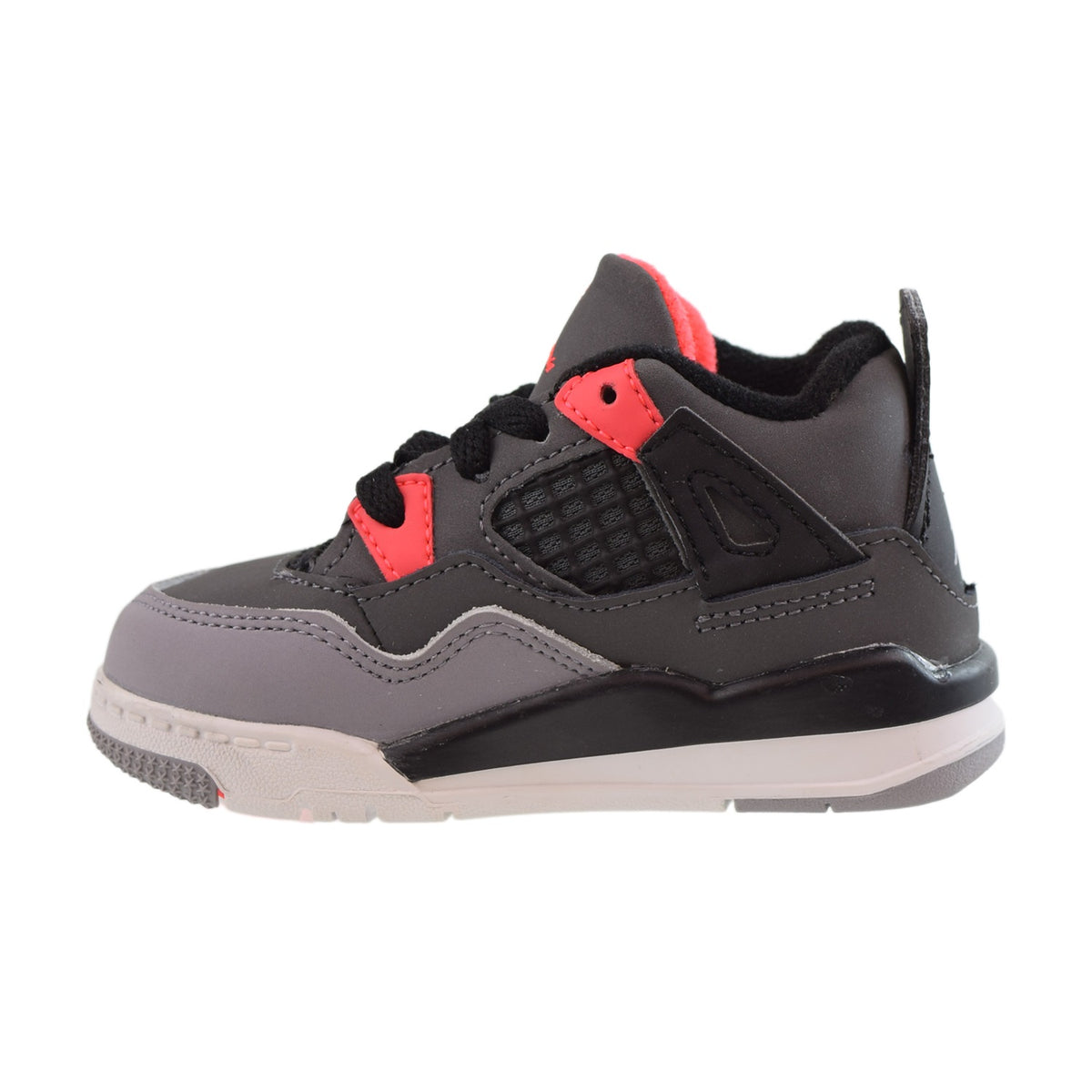 Jordan Retro 4 Infrared (TD) Toddlers Shoes Dark Grey-Infrared 23-Black