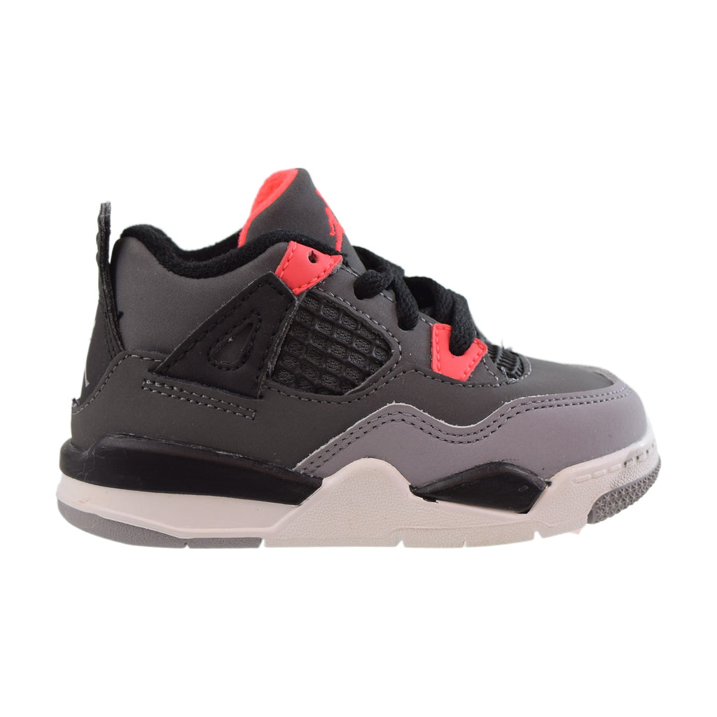 Jordan Retro 4 Infrared (TD) Toddlers Shoes Dark Grey-Infrared 23-Black