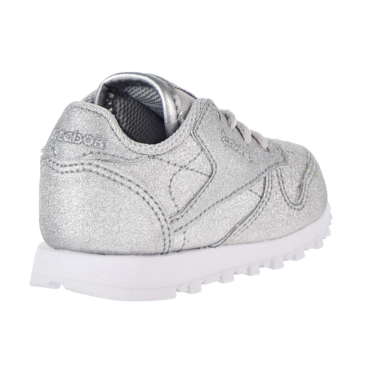 Reebok Classic Leather Syn Toddler's Shoes Silver Metallic/Snow Grey/White