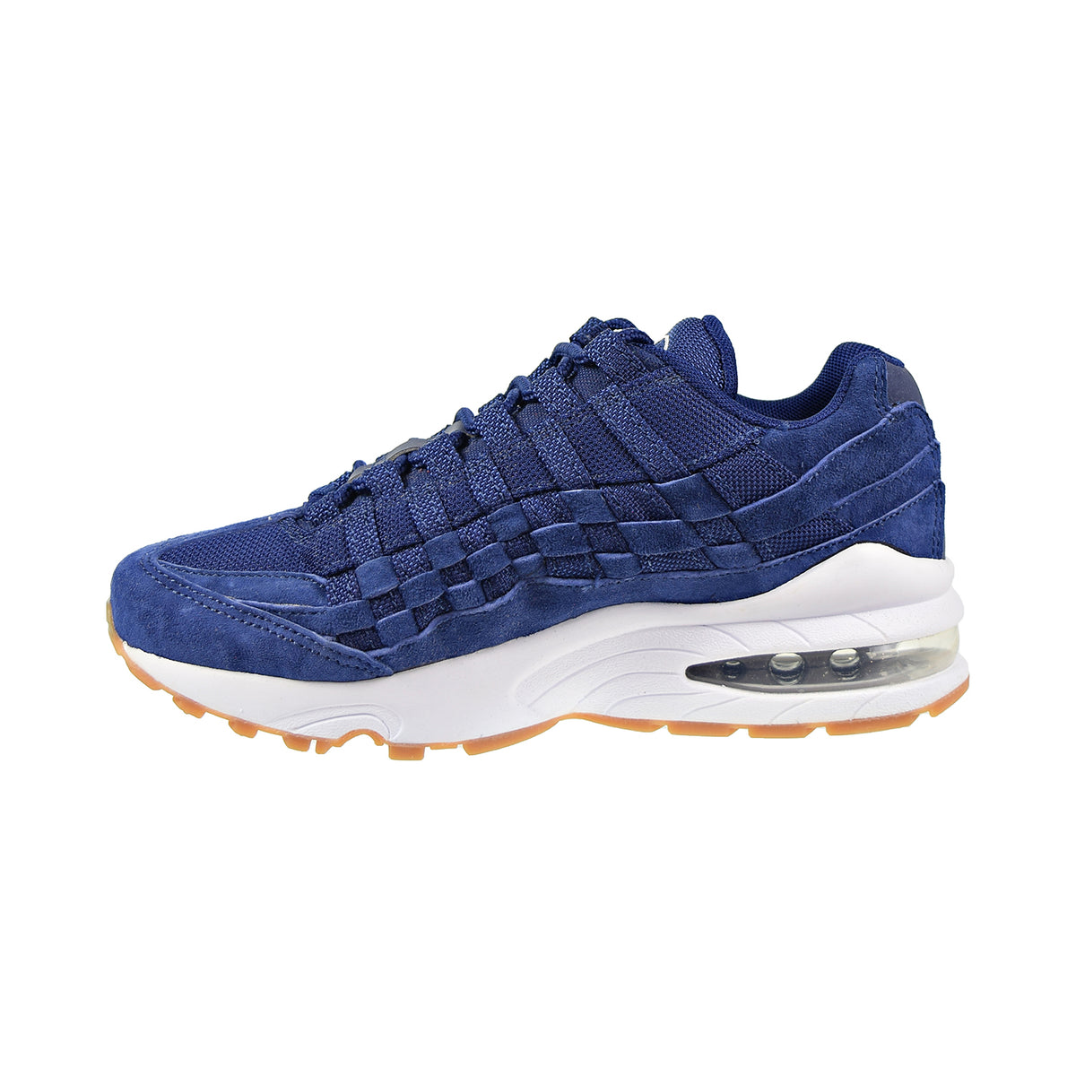 Nike Air Max 95 Woven (GS) Big Kids' Shoes Blue Void/Wolf Grey