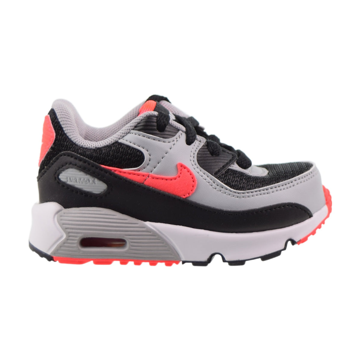 Nike Air Max 90 LTR (TD) Toddler Shoes Black-White-Wolf Grey