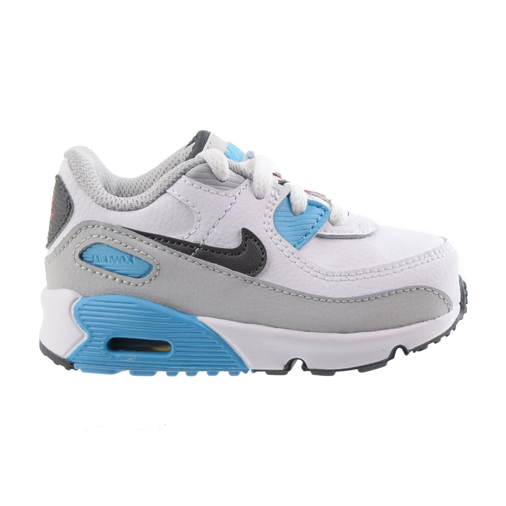 Nike Air Max 90 LTR (TD) Toddlers Shoes White-Grey-Blue Red