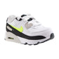 Nike Air Max 90 LTR (TD) Toddlers Shoes White-Hot Lime-Black