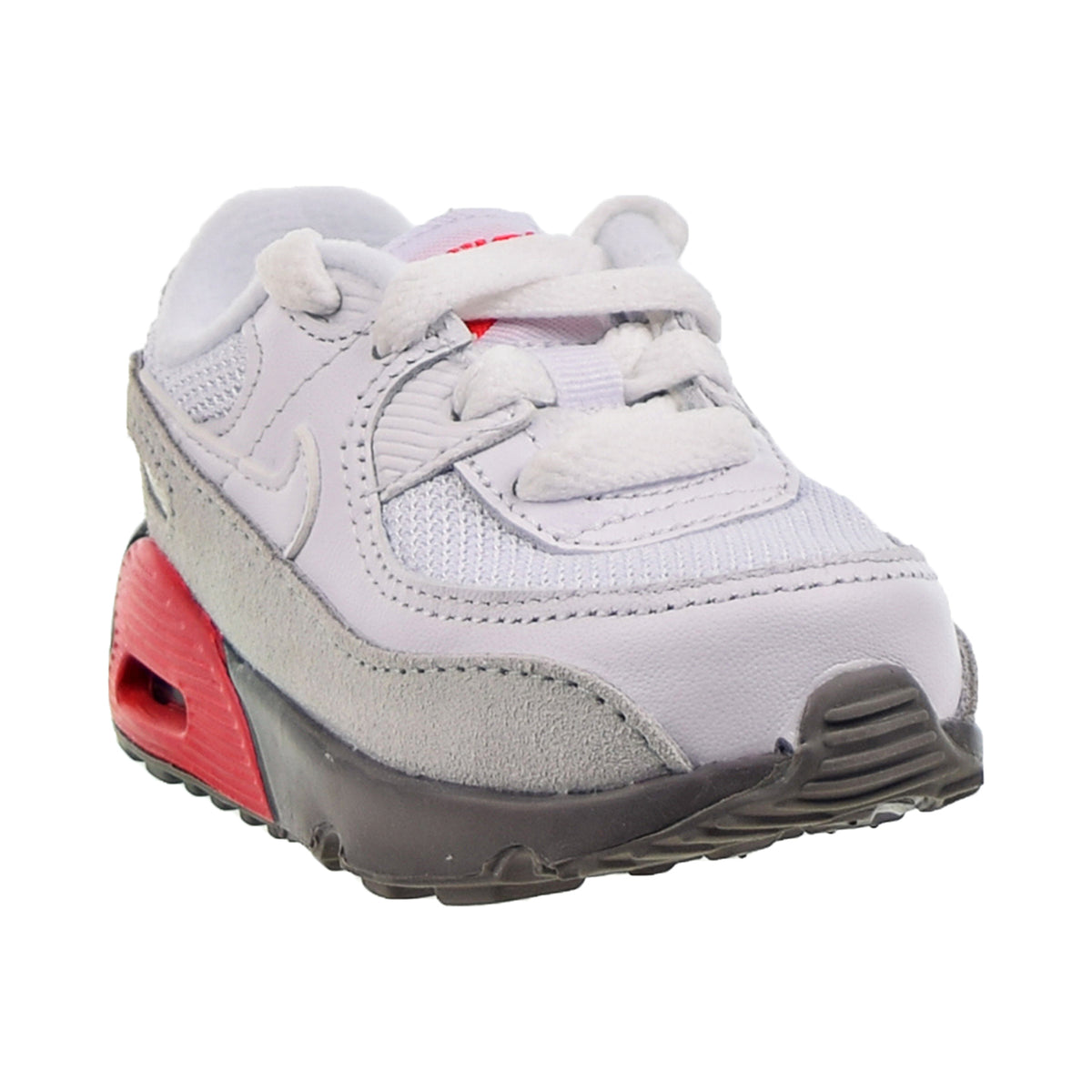 Nike Air Max 90 (TD) Toddler's Shoes White-Light Silver-Flat Pewter