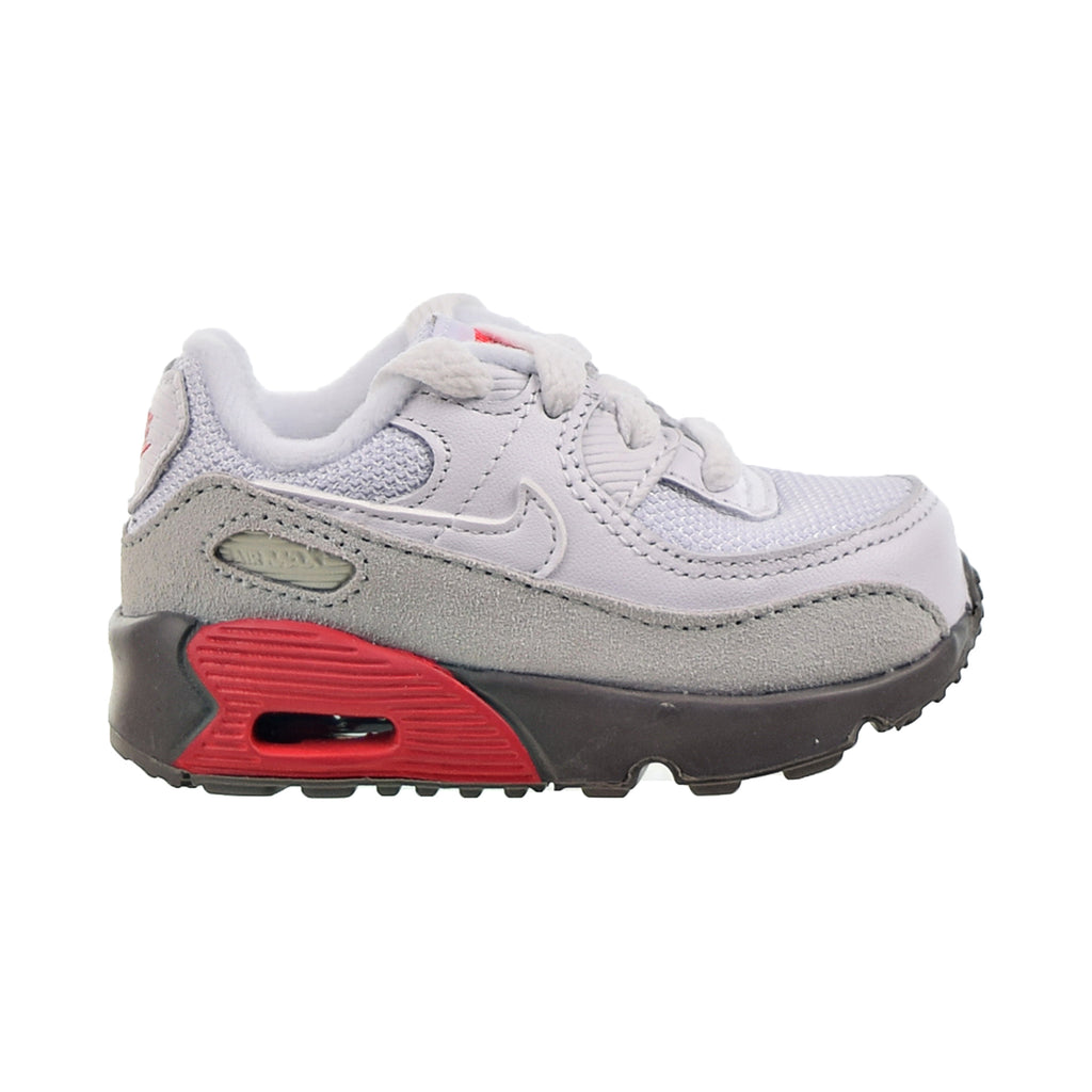 Nike Air Max 90 (TD) Toddler's Shoes White-Light Silver-Flat Pewter