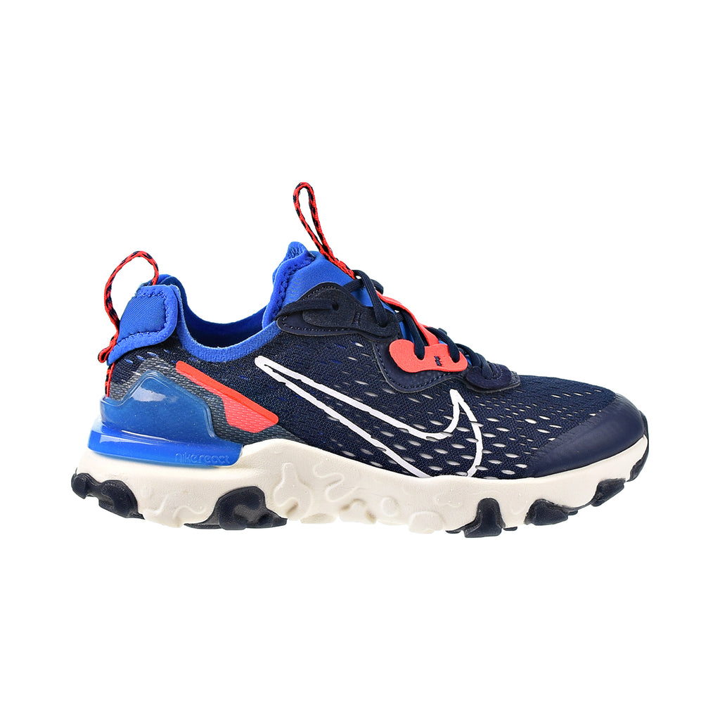 Nike React Vision Big Kid's Shoes Midnight Navy-White