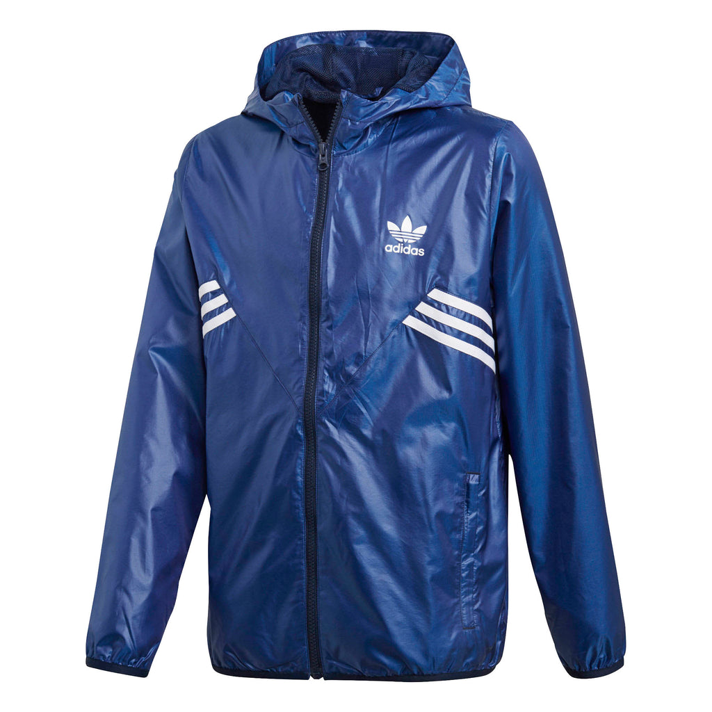 Adidas Boys Originals Fleece Windbreaker Collegiate Navy/Hi-Res Blue/White
