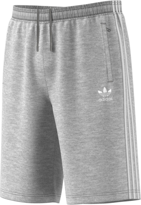 Adidas Men's Originals 3 Stripes French Terry Short Medium Grey Heather/White