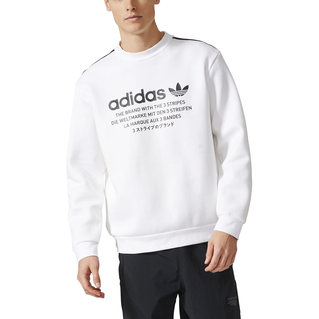Adidas NMD D Crewneck Long Sleeve Men's Sweatshirt White