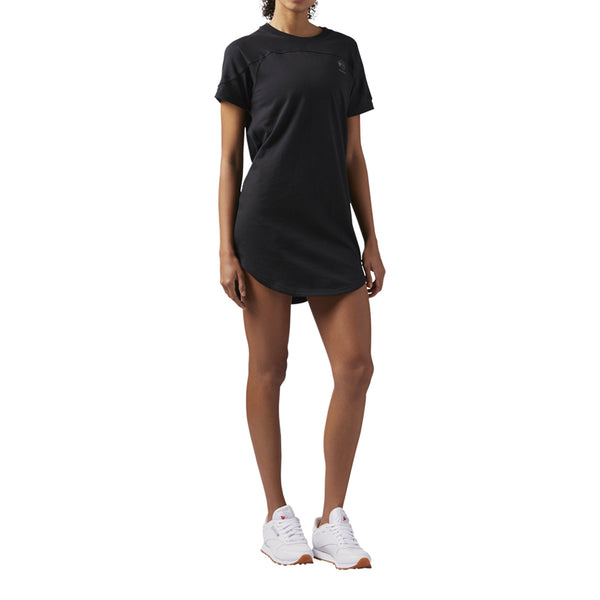 Reebok Classic Sporstwear Open Back Women's T-Shirt Dress Black