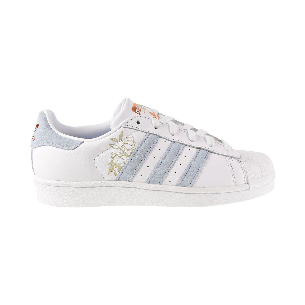 Adidas Superstar Women's Shoes White-Periwrinkle-Copper Metal