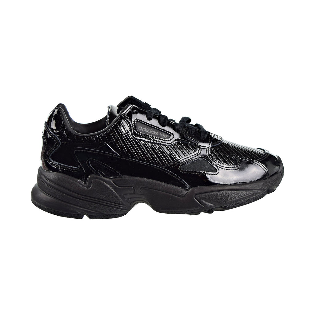 Adidas Falcon Women's Shoes Core Black Patent Leather/Collegiate Purple