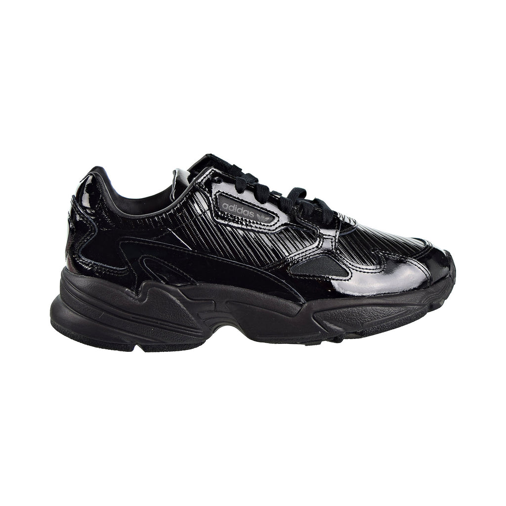 Adidas Falcon Women's Shoes Core Black Patent Leather/Collegiate Purpl Adidas Falcon Women's Shoes Core Black Patent Leather/Collegiate Purpl
