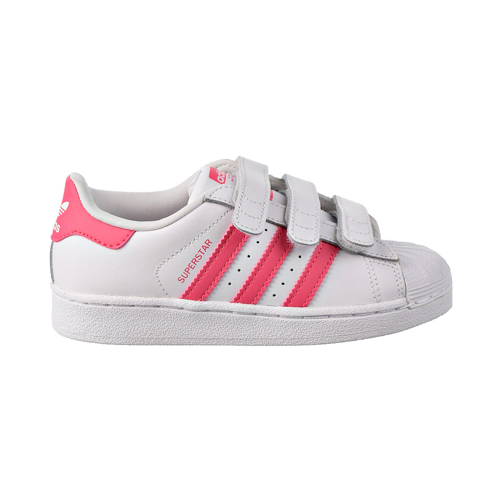 Adidas Superstar CF C Little Kids Shoes Footwear White/Real Pink/Real Pink
