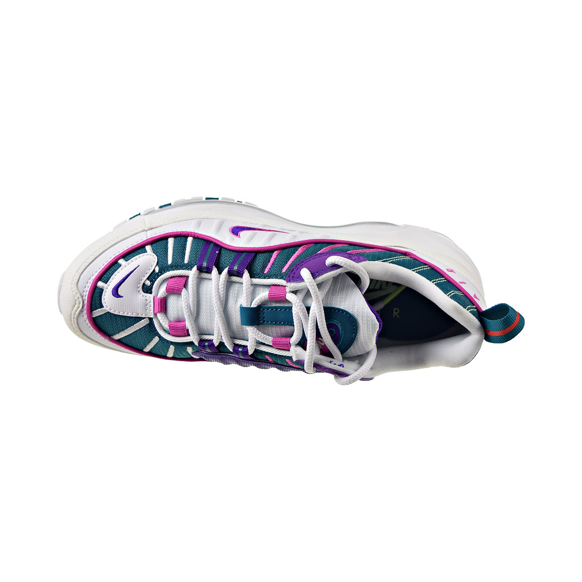 Nike Air Max 98 Women's Shoes Bright Spruce-Fuchsia-Voltage Purple