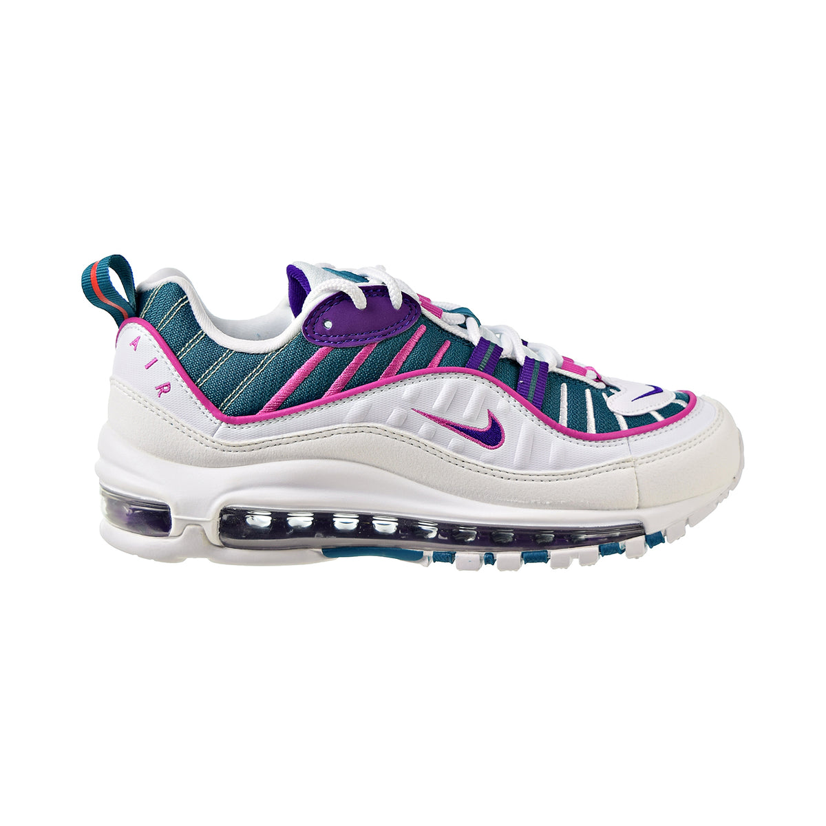 Nike Air Max 98 Women's Shoes Bright Spruce-Fuchsia-Voltage Purple