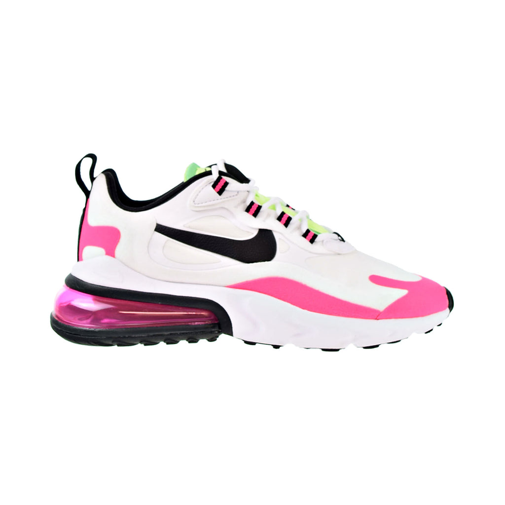 Nike 270 react black white pink best sale