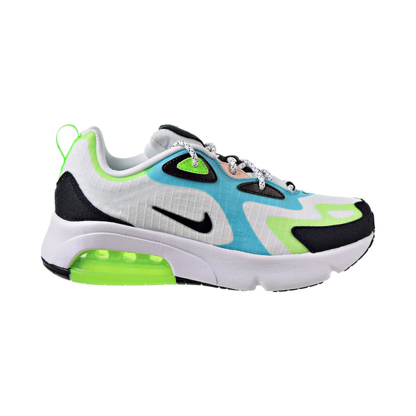 Nike Air Max 200 SE (GS) Big Kid's Shoes White-Black-Electric Green