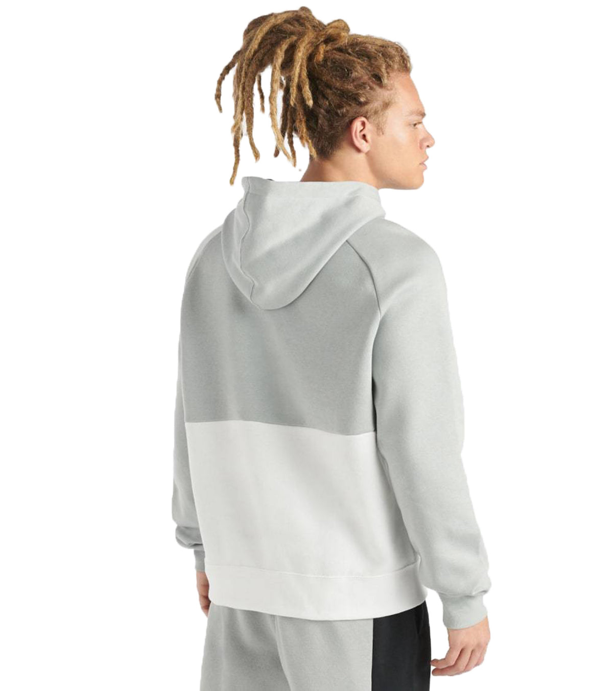 Nike Sportswear Air Fleece Men's Pullover Hoodie Gray-Black-Volt