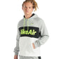 Nike Sportswear Air Fleece Men's Pullover Hoodie Gray-Black-Volt