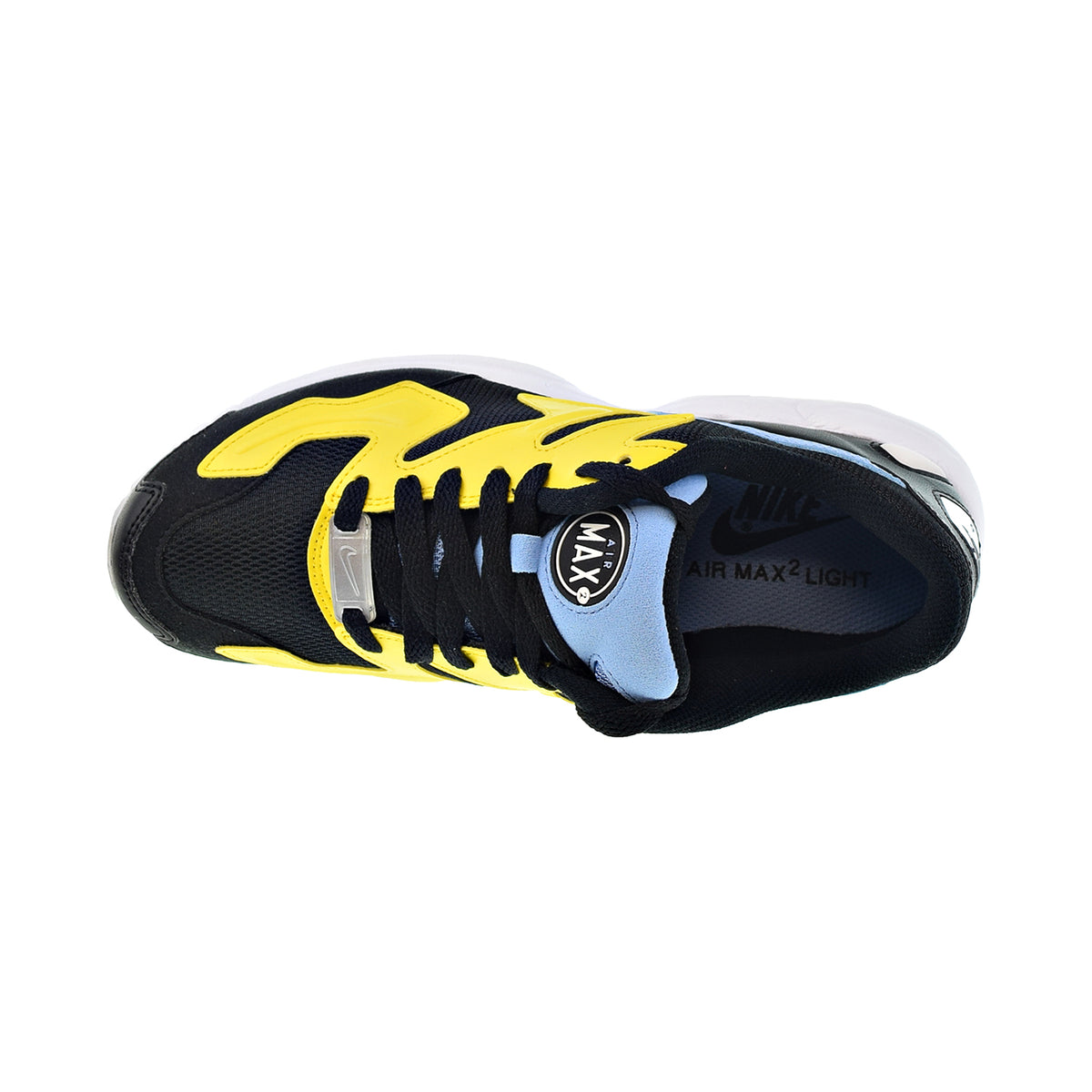 Nike Air Max2 Light Jaguars Women's Shoes Chrome Yellow-Light Blue-Black