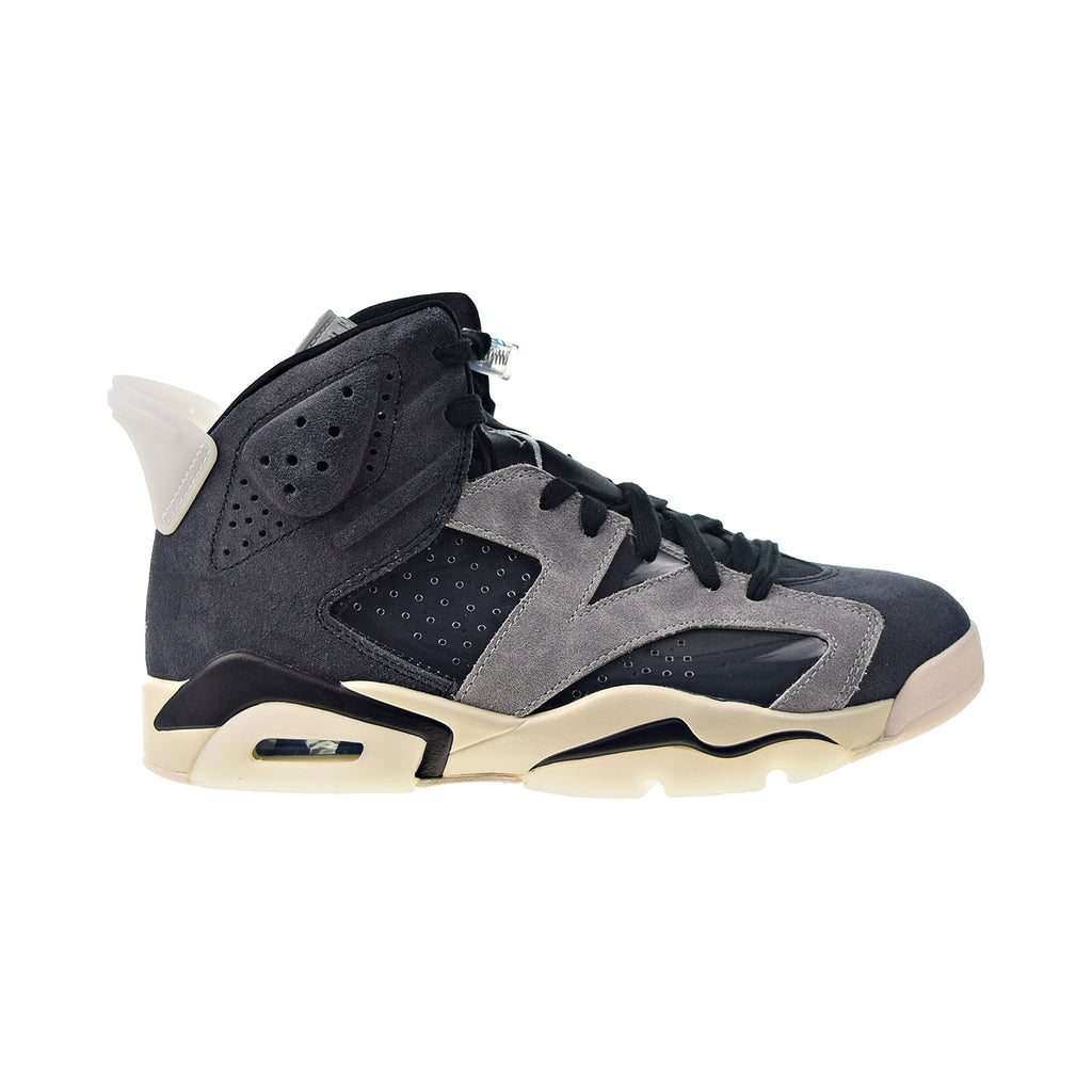 Nike Air Jordan 6 Retro Women's Shoes Black-Chrome Light Smoke Grey