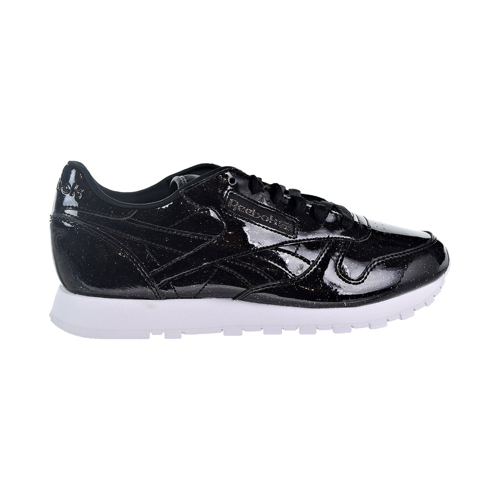 Reebok CL Leather PP Patent Pearl Women's Shoes Pearl Black/White