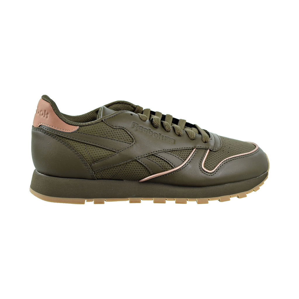 Reebok Classic Leather Men's Shoes Army Green/Rose Gold/Gum