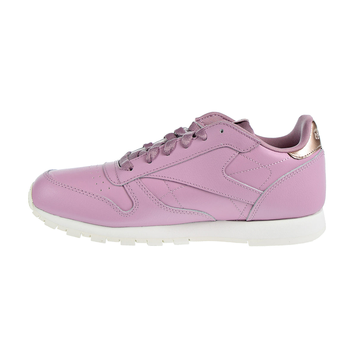Reebok Classic Leather Big Kids' Shoes Infused Lilac/Chalk