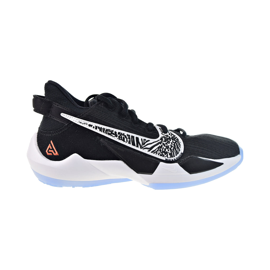 Nike Freak 2 GS Big Kids' Basketball Shoes Black-White-Solar Flare-Off Noir