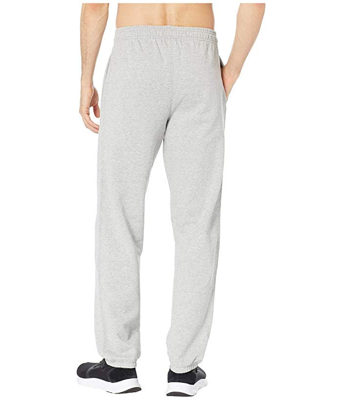 Champion Men's Powerblend Fleece Relaxed Bottom Pants Oxford Grey