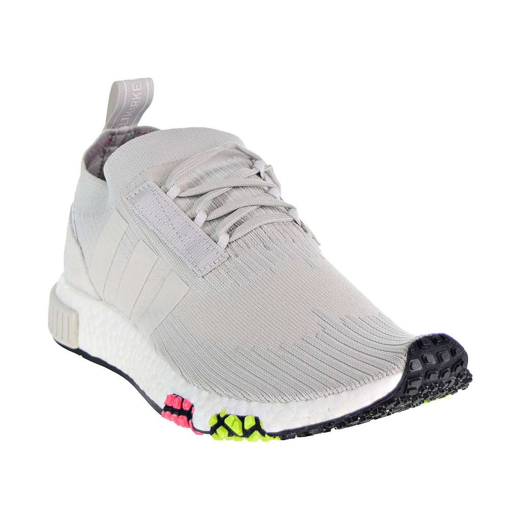 Nmd racer primeknit trainer grey one solar pink Clearance