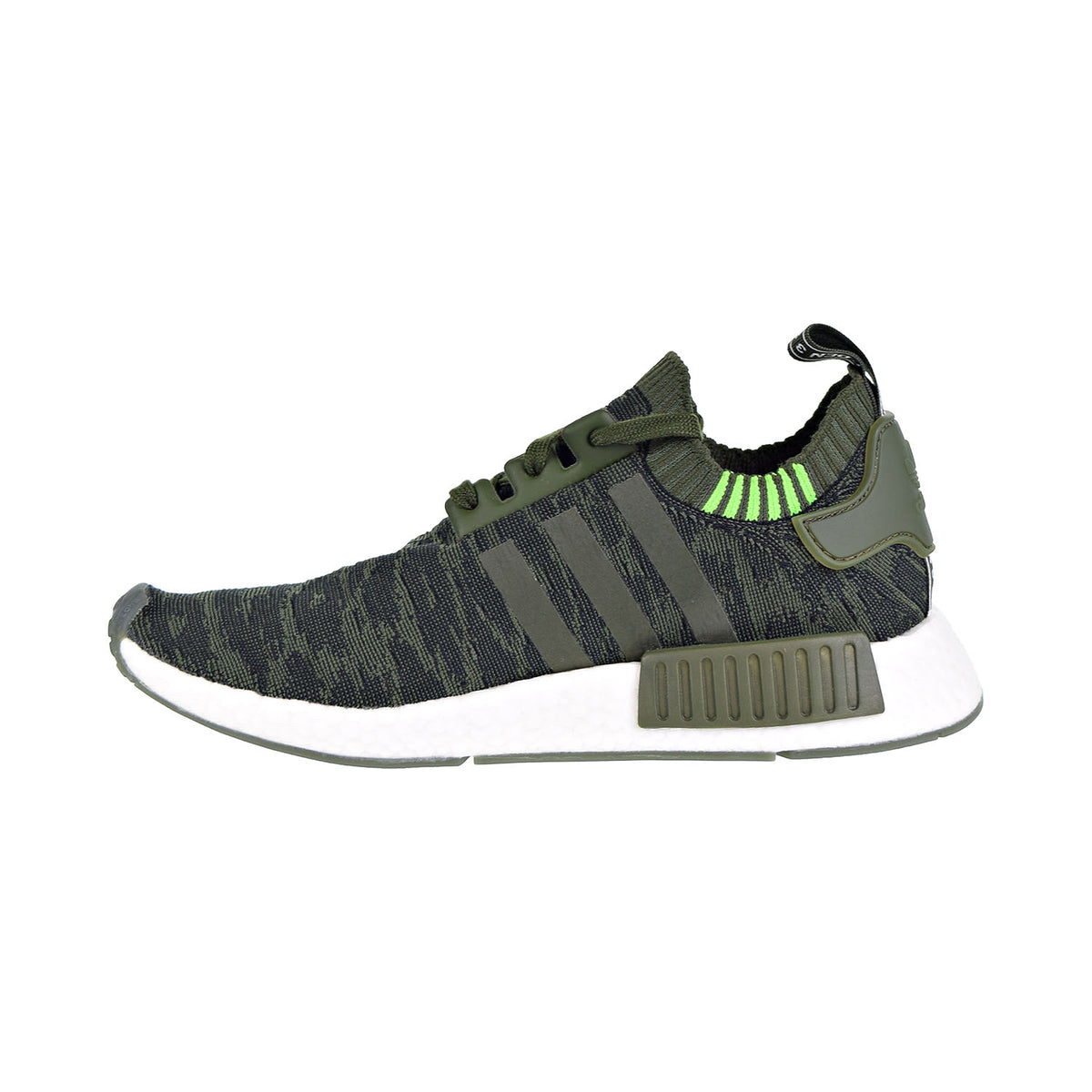 Adidas NMD_R1 Primeknit Men's Shoes Night Cargo/Hi-Res Green