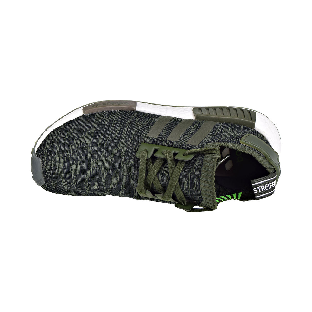 Adidas NMD_R1 Primeknit Men's Shoes Night Cargo/Hi-Res Green