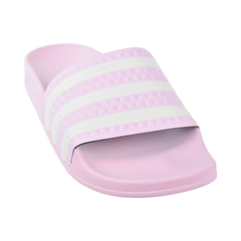 Adidas Adilette Big Kids Slides Pink/White