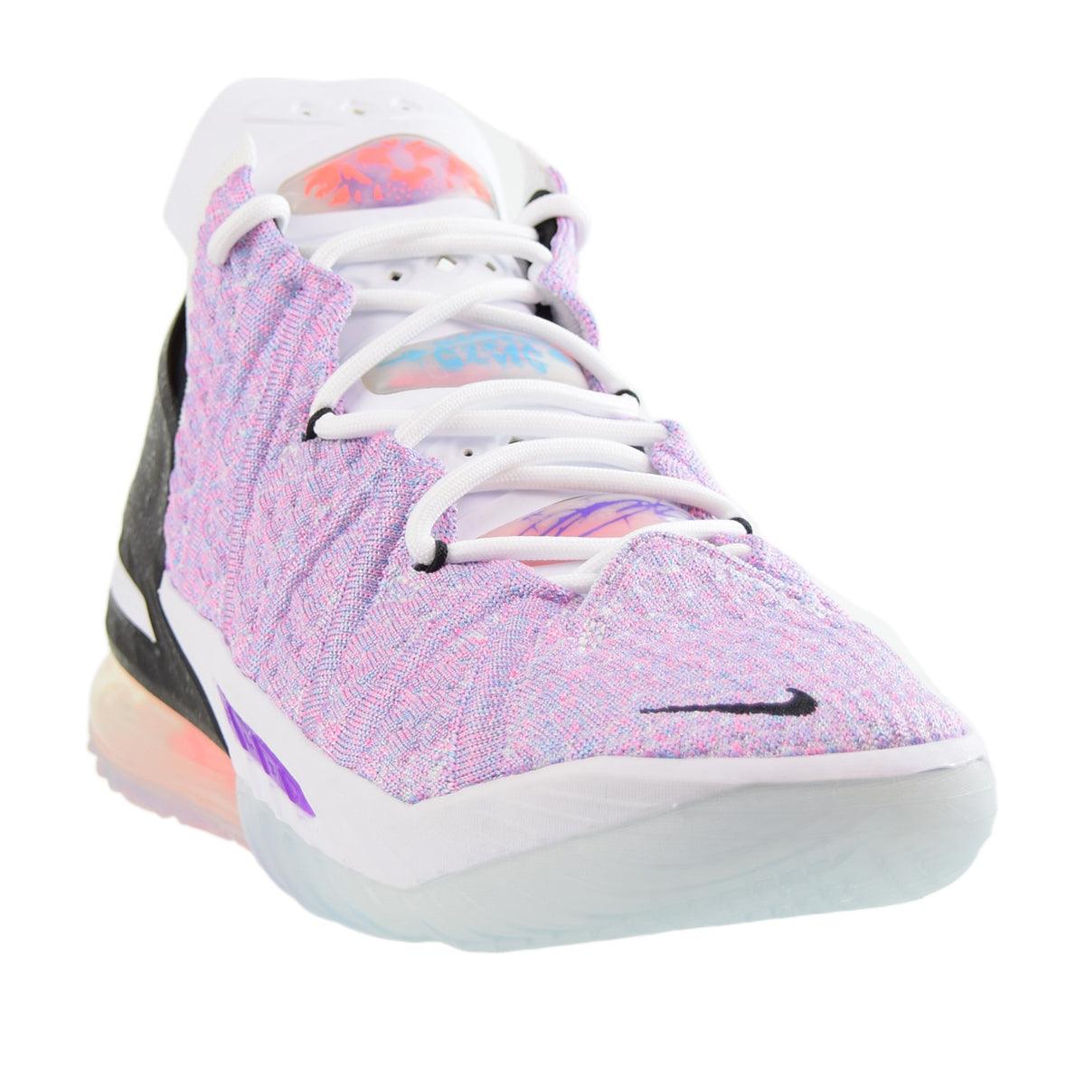Nike Lebron XVIII 18 Men's Shoes Graffiti Black-Chlorine Blue 