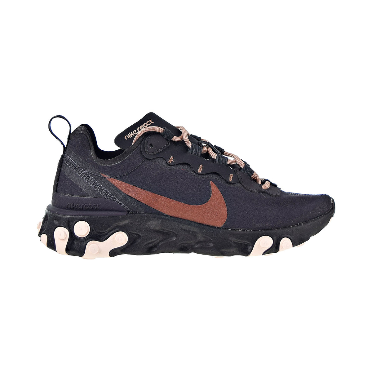 Nike React Element 55 Women's Shoes Oil Grey-Echo Pink