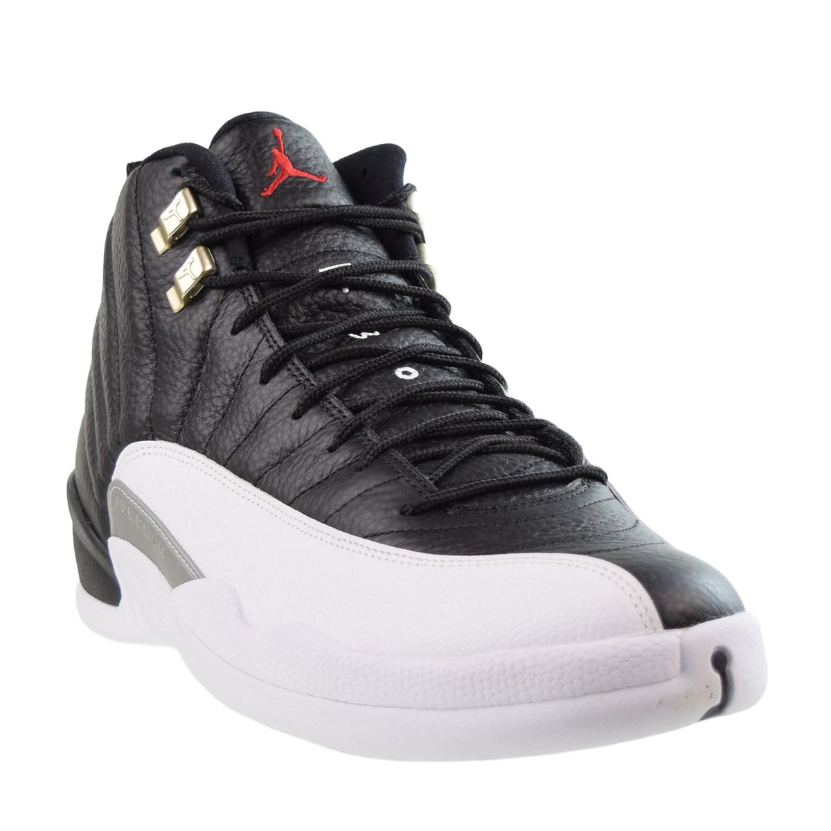 Jordan 12 Retro Playoffs Men's Shoes Black-Varsity Red-White
