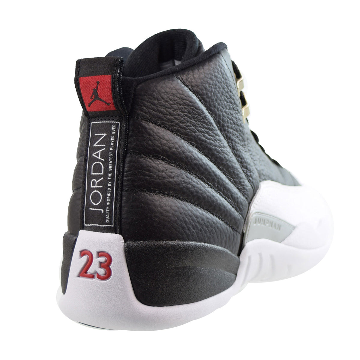 Jordan 12 Retro Playoffs Men's Shoes Black-Varsity Red-White