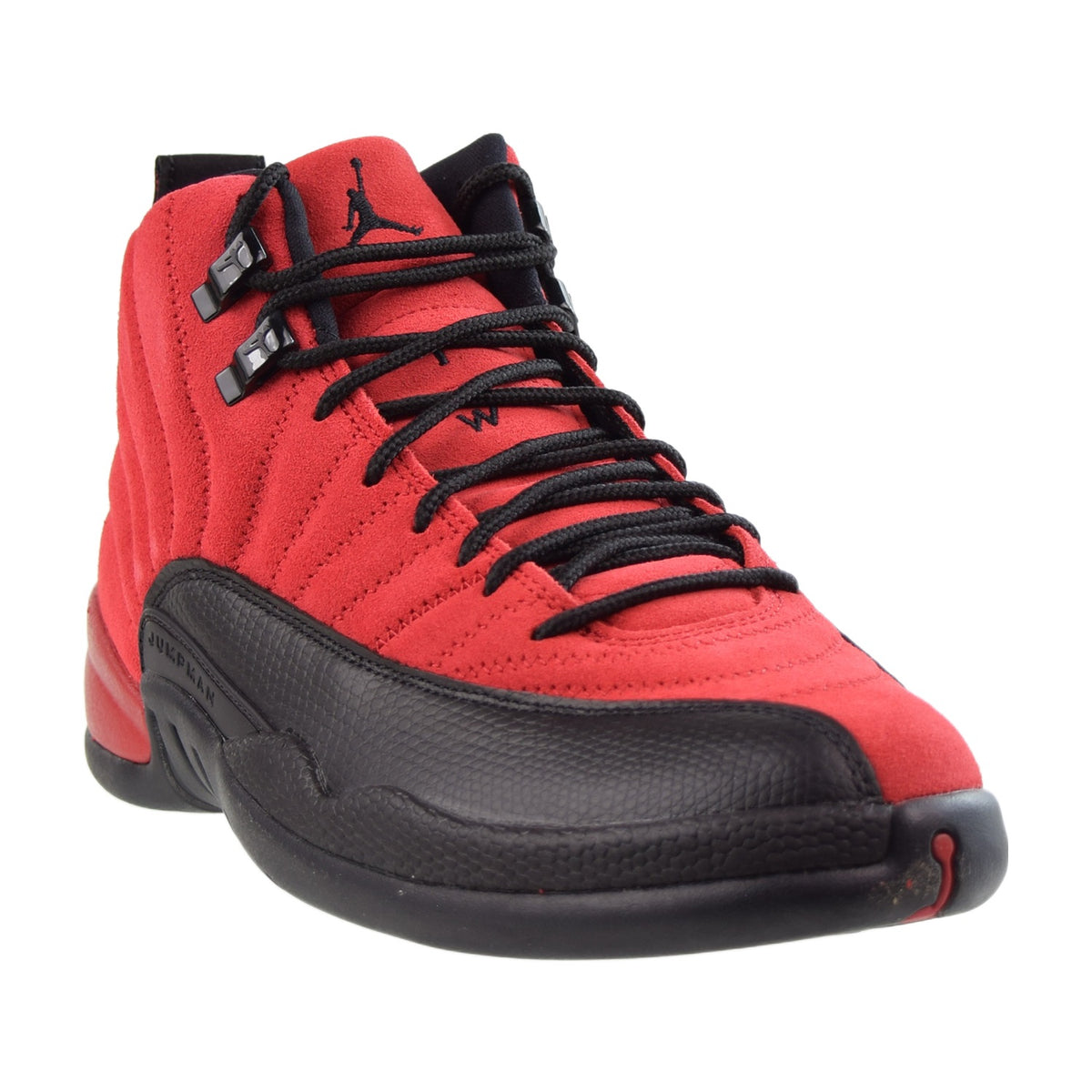 Jordan 12 Retro Reverse Flu Game Men's Shoes Varsity Red-Black