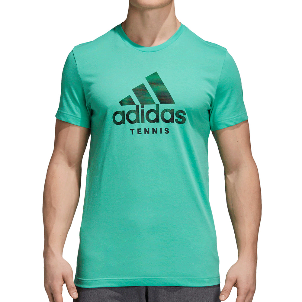 Adidas Originals Graphic Men's Crew Neck T-Shirt Green/Black