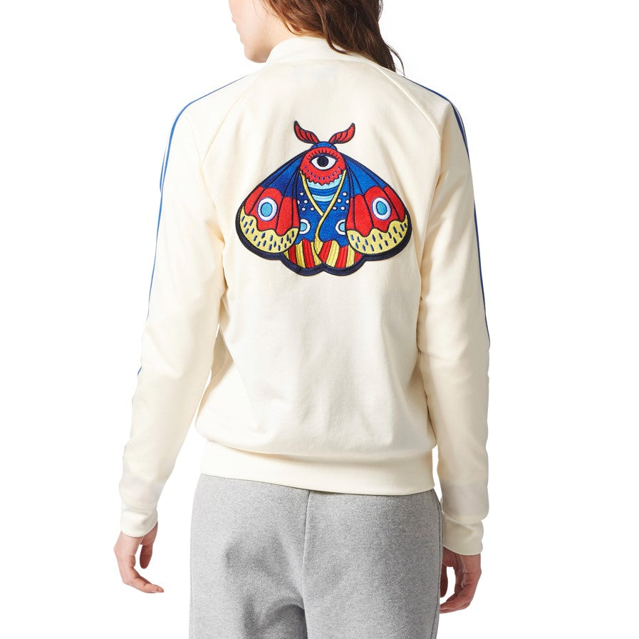 Adidas Women's Originals Embellished Arts SST Track Jacket Beige-Khaki