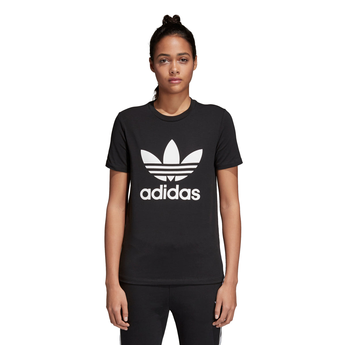 Adidas Originals Trefoil Tee Women's Shirt Black/White